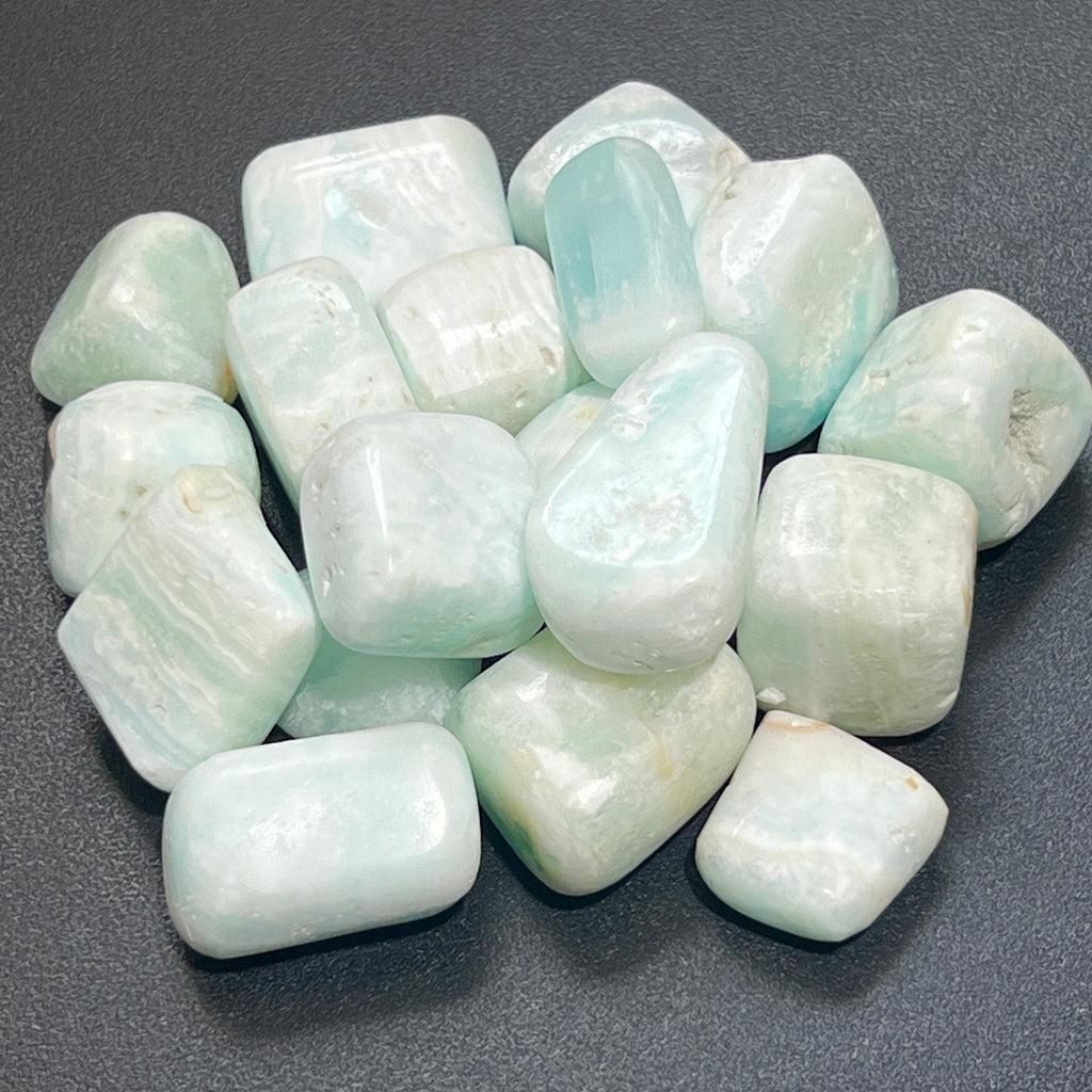 Caribbean Calcite Tumbled (1 Kilo)(2.2 LBs) One Kilo Bulk Wholesale Lot Polished Gemstones