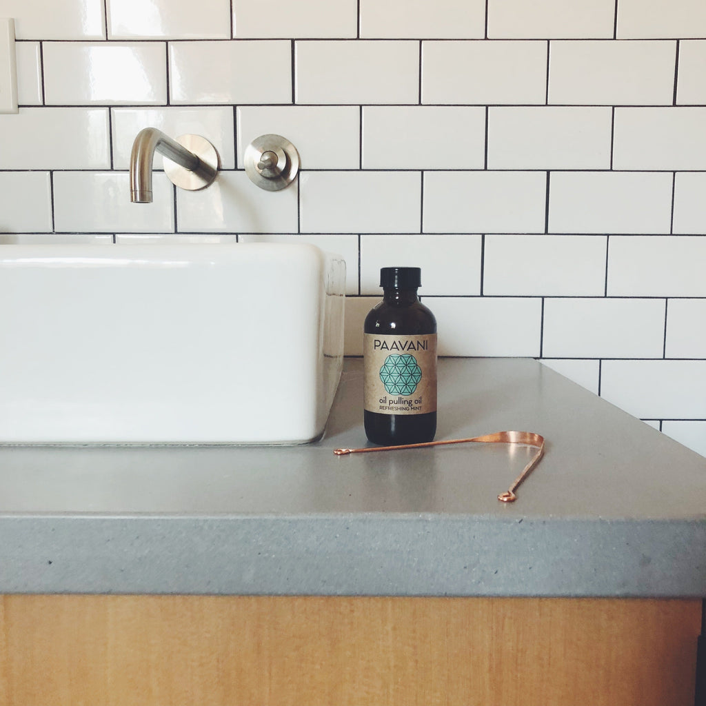 Mint Oral Care Ritual | Ayurvedic Oil Pulling & Tongue Cleaning
