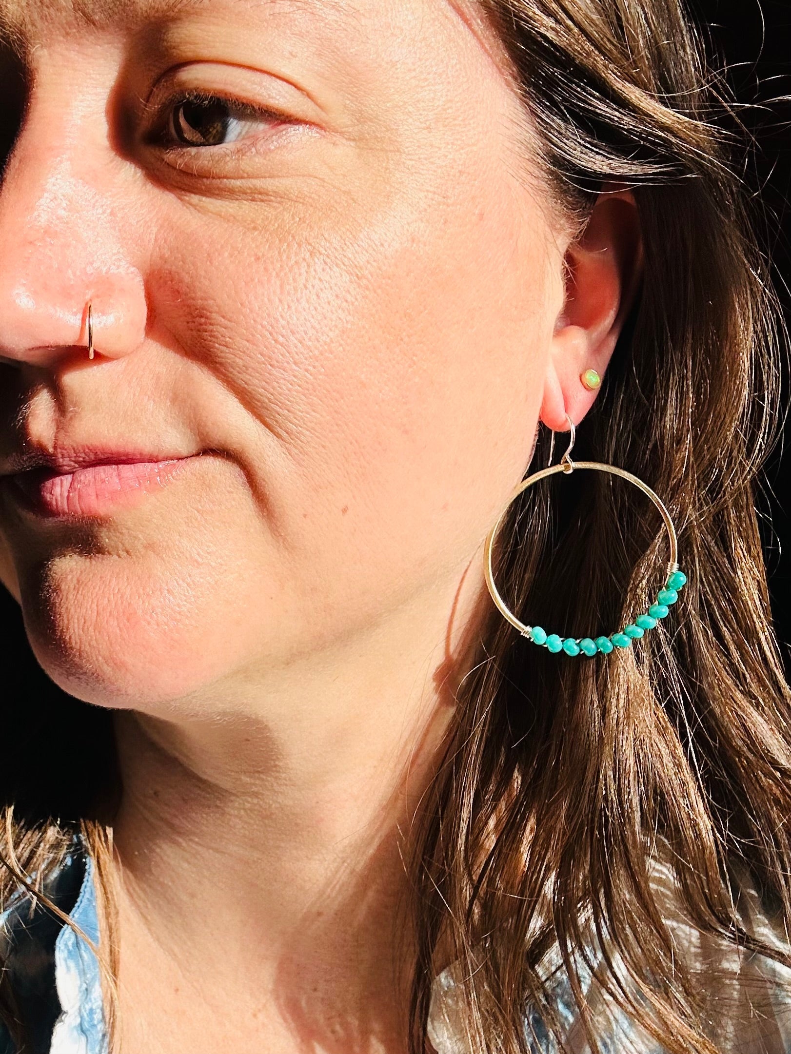 Solstice Hoops – Ocean Aura