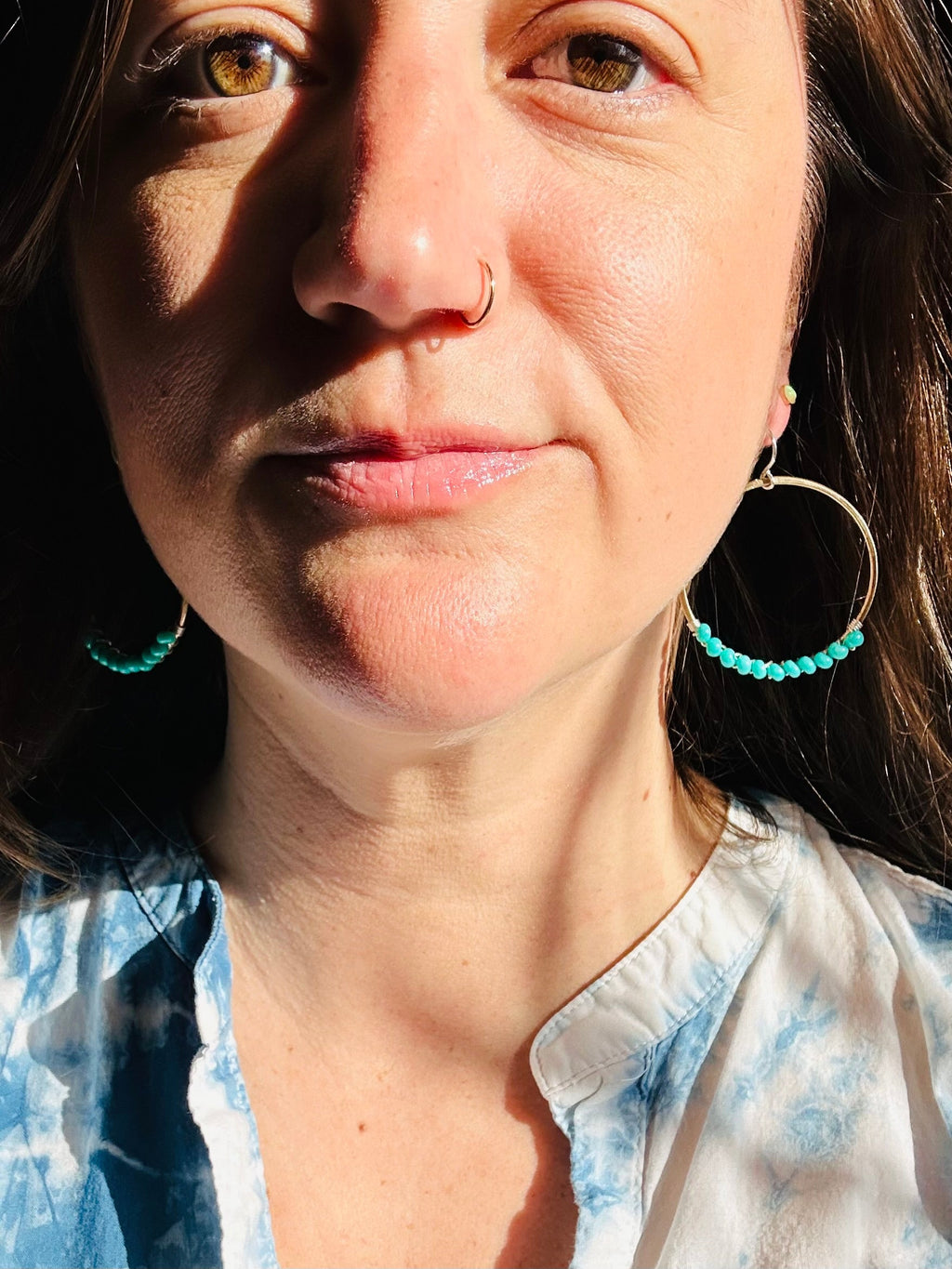 Solstice Hoops – Ocean Aura