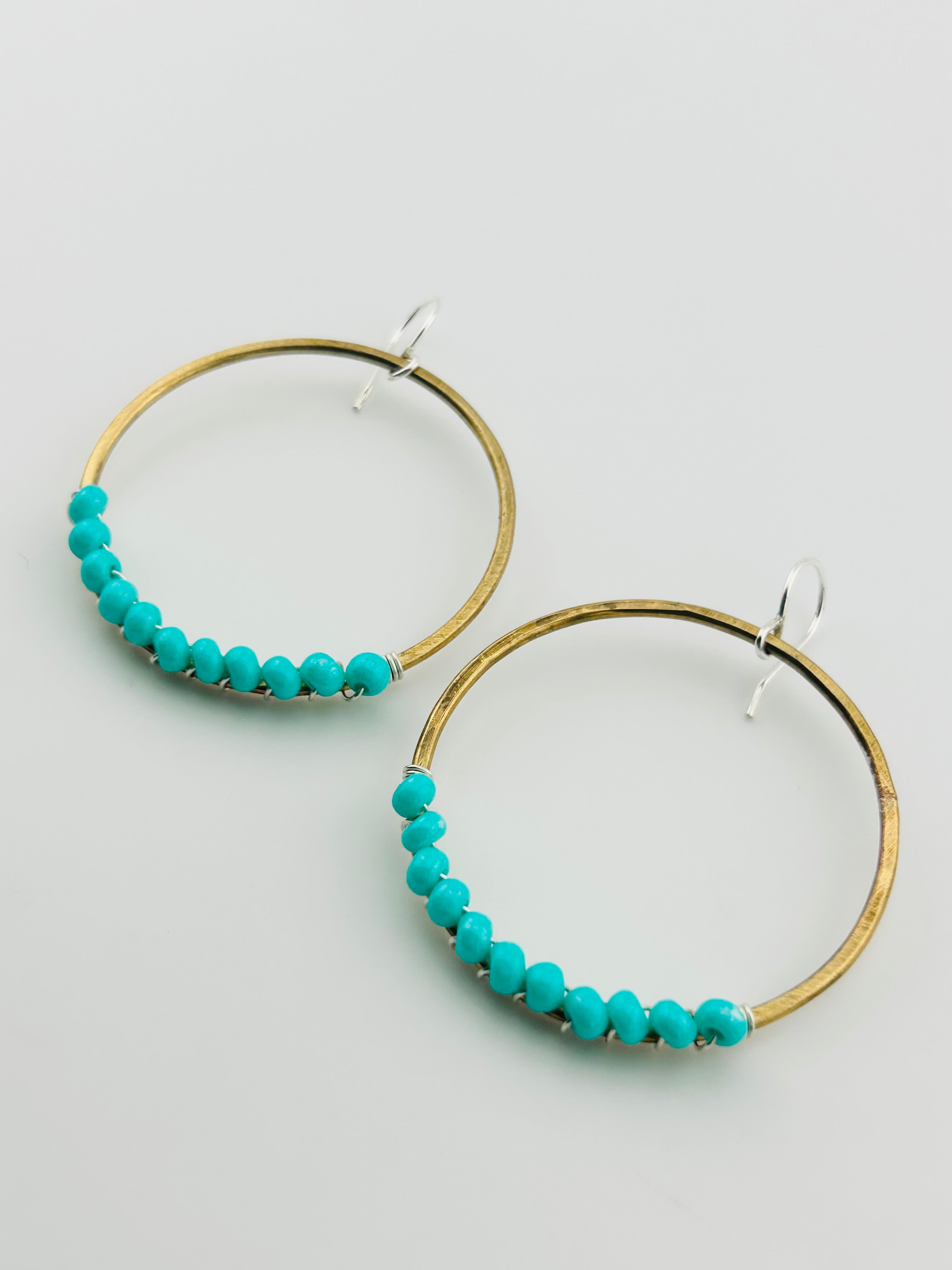 Solstice Hoops – Ocean Aura
