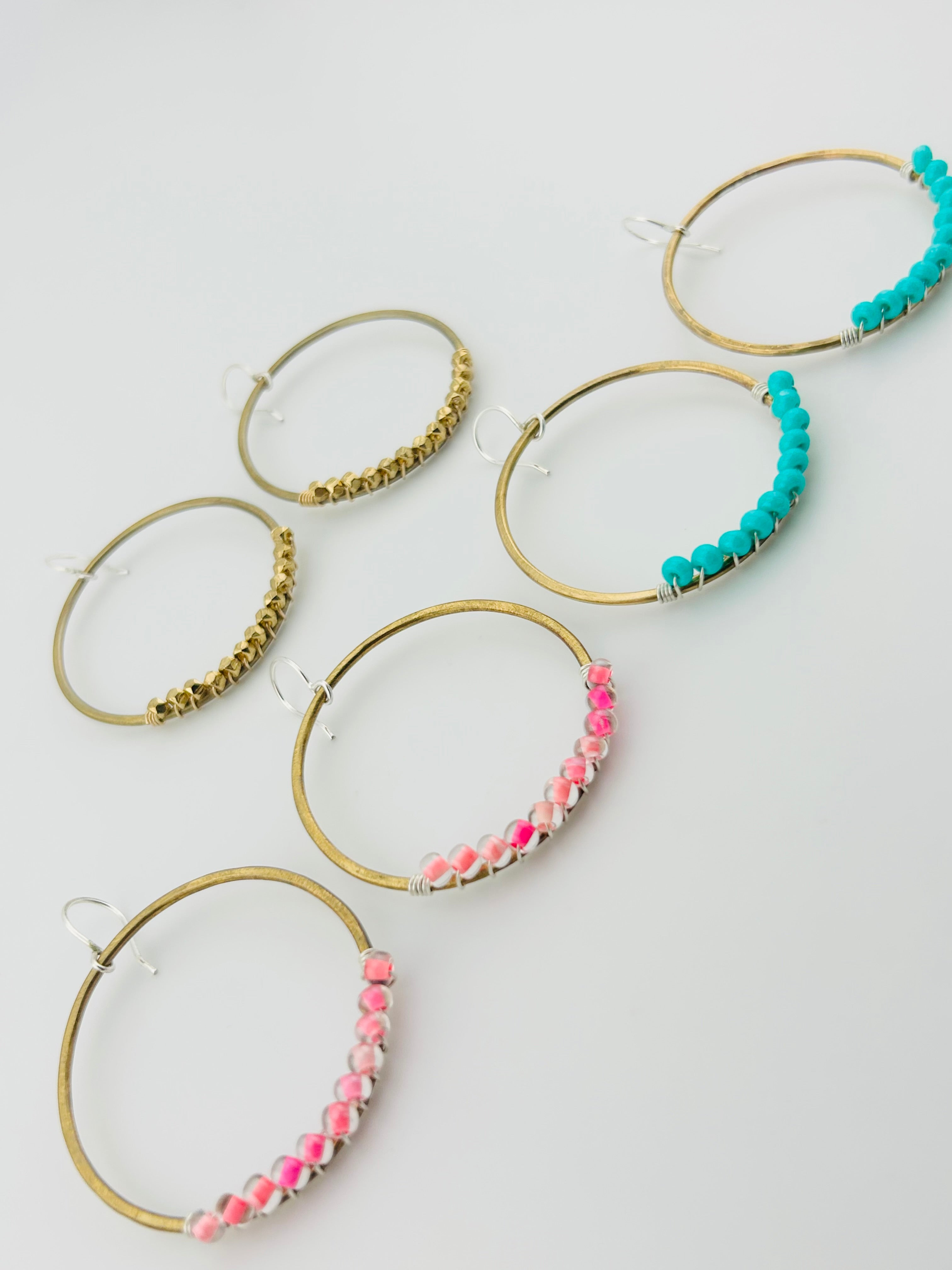 Solstice Hoops – Ocean Aura