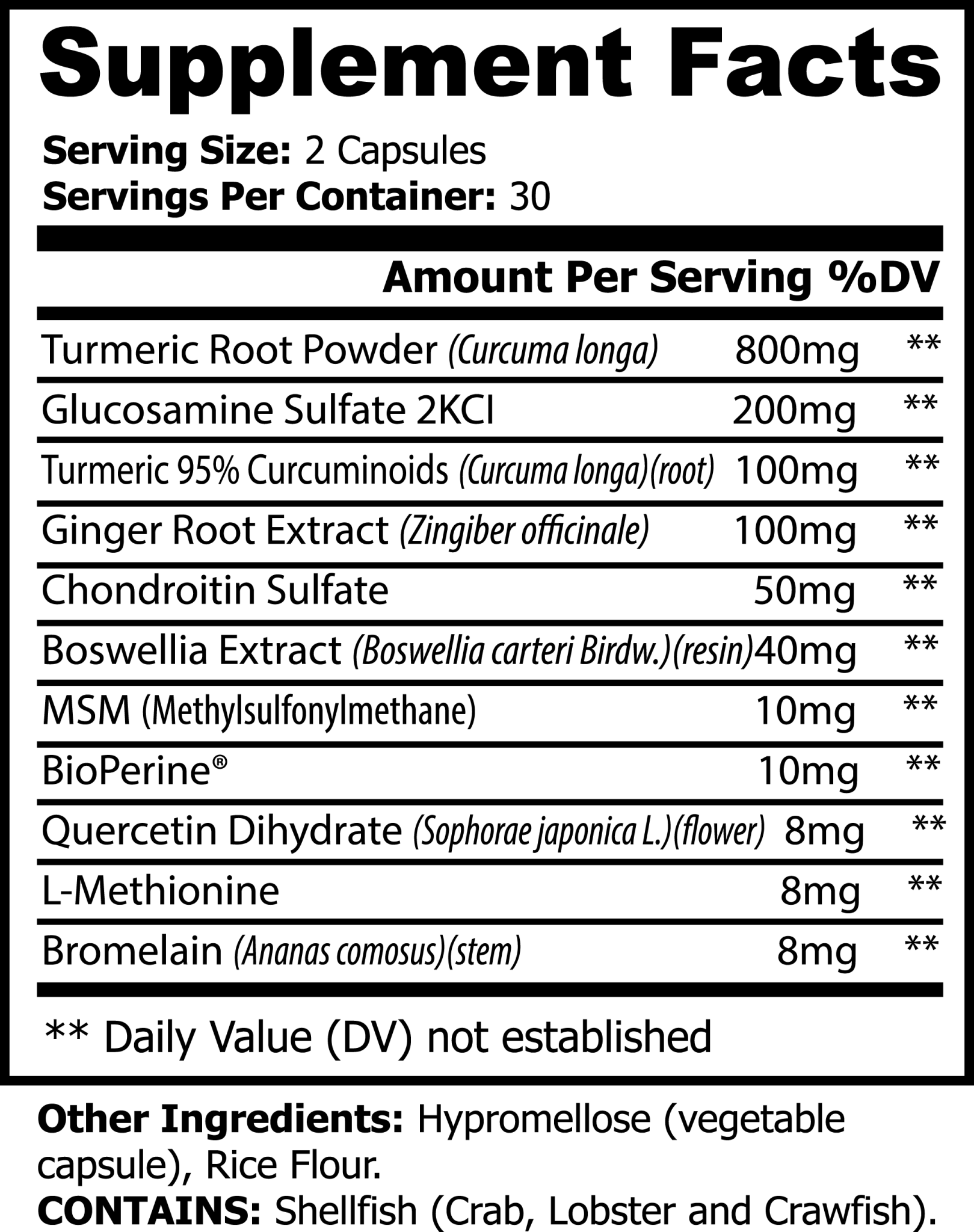 Platinum Turmeric | Joint & Motion Health Capsules | 60 Count