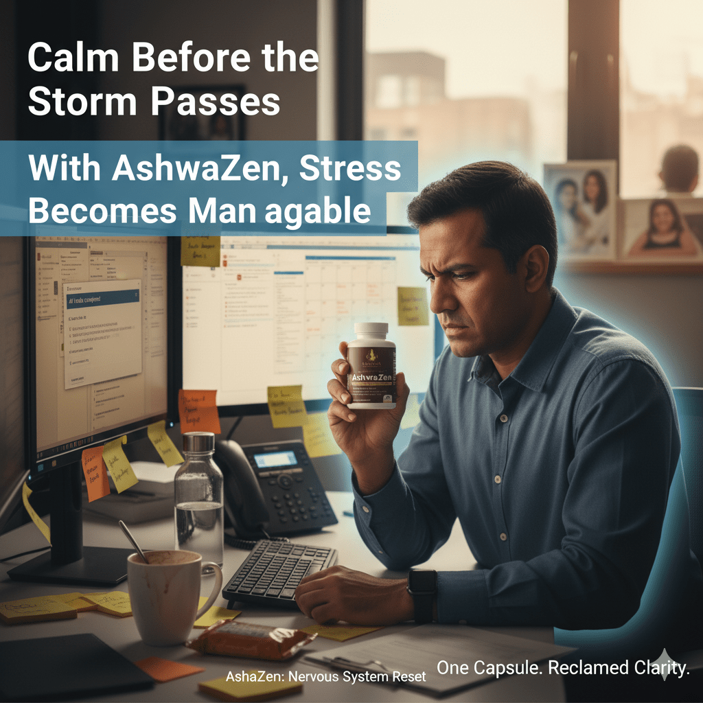 AshwaZen Organic Ashwagandha | (60 Count)