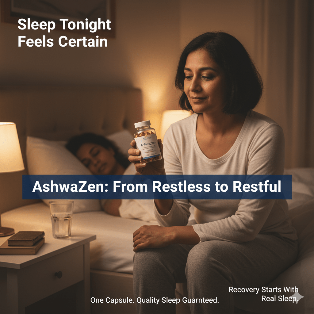 AshwaZen Organic Ashwagandha | (60 Count)