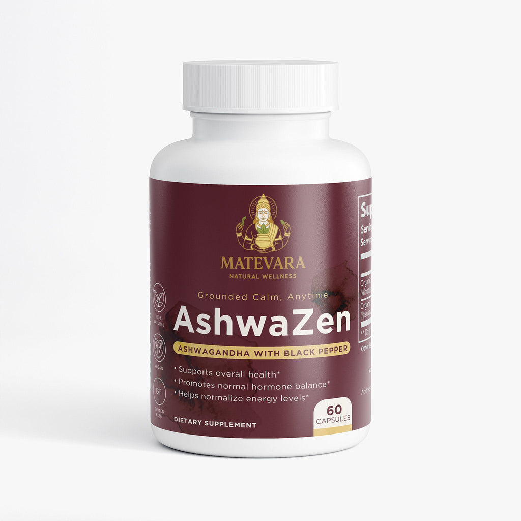 AshwaZen Organic Ashwagandha | (60 Count)