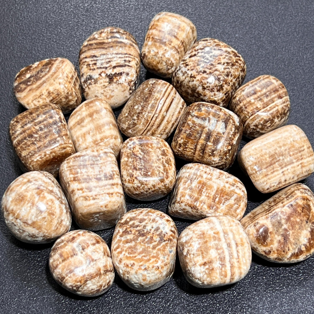 Brown Banded Onyx Tumbled Stones (By The Piece Or Pound) Wholesale