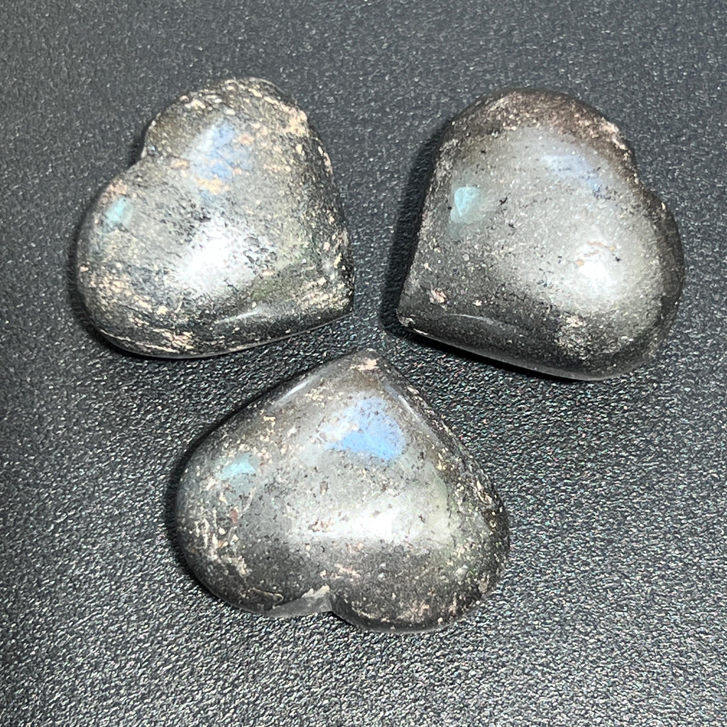 Hematite Puffy Heart Polished Carving Wholesale