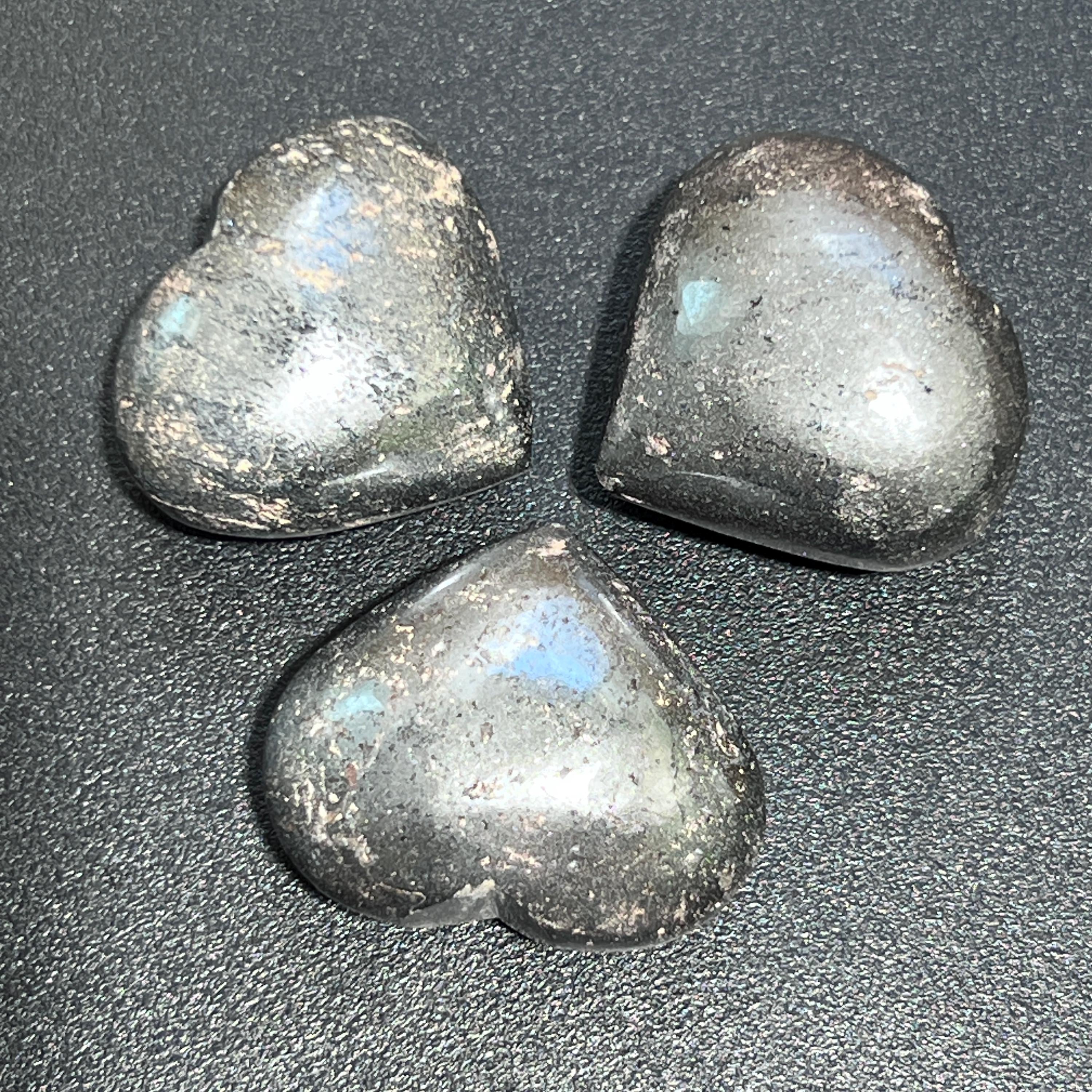Hematite Puffy Heart Polished Carving Wholesale