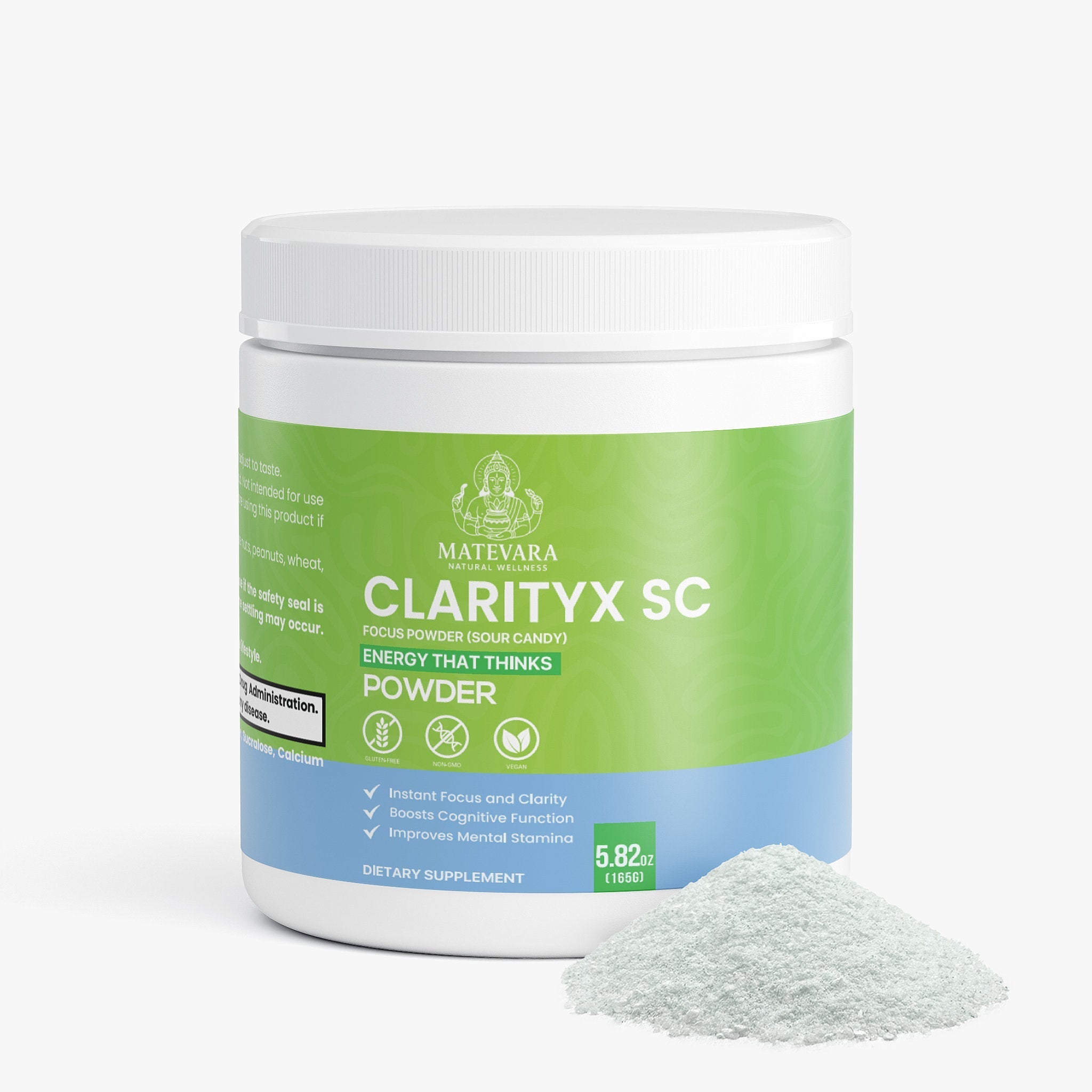 ClarityX SC Focus Powder Sour Candy |Focus Support Formula | 165g