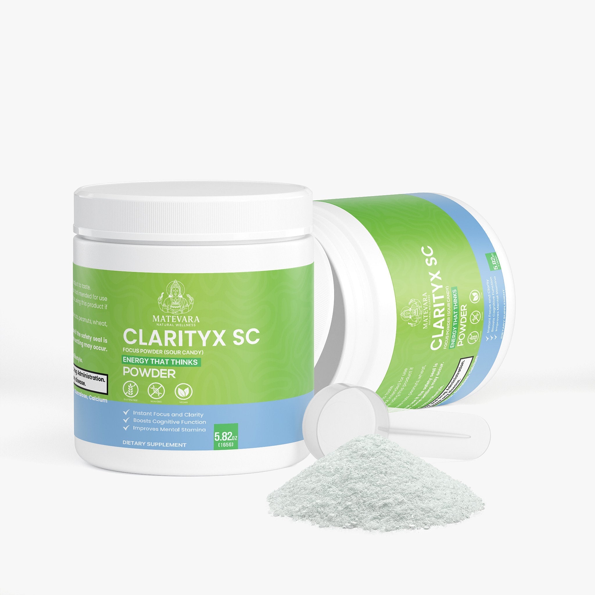 ClarityX SC Focus Powder Sour Candy |Focus Support Formula | 165g