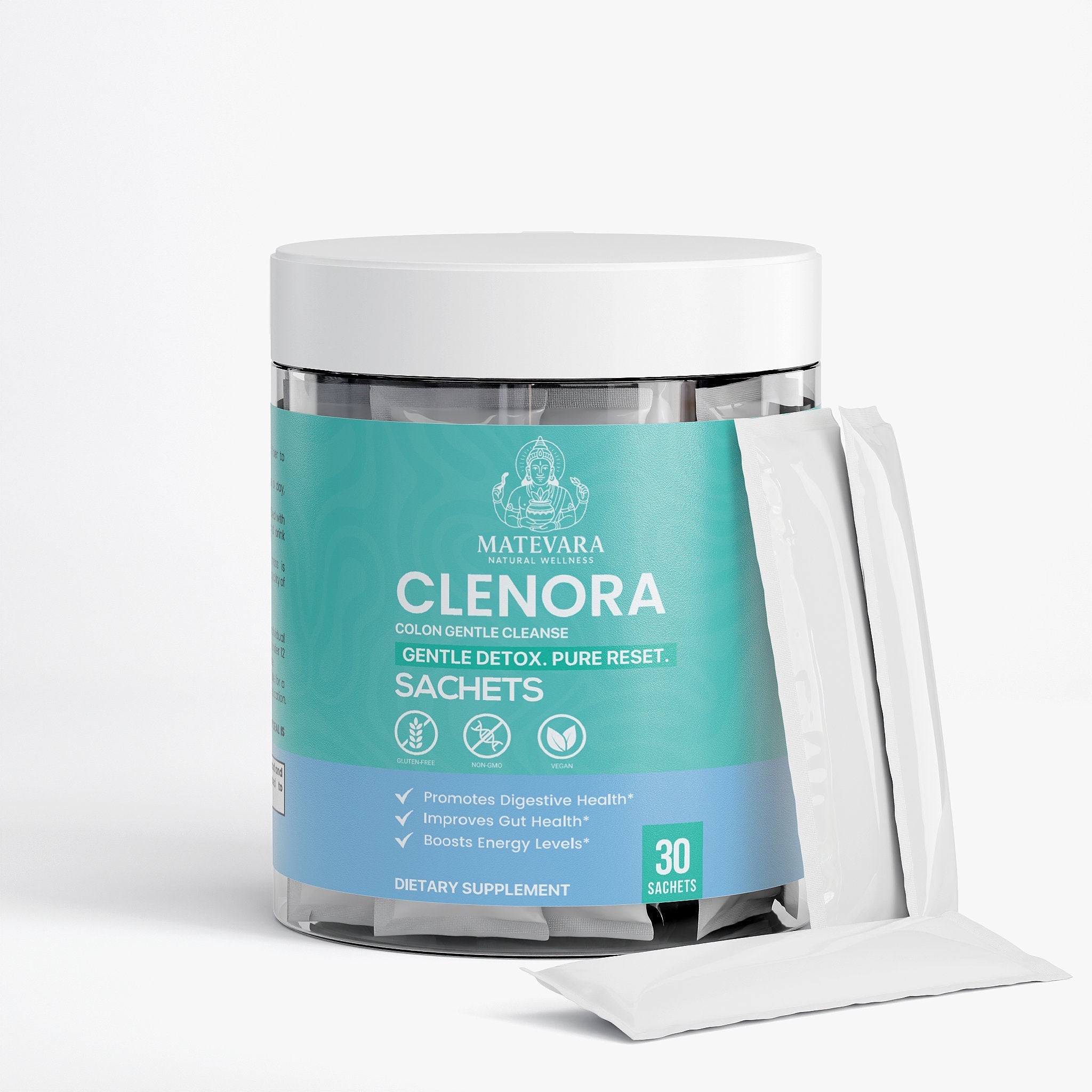 Clenora Daily Fiber Support Powder for Gut Health & Regularity | 30 Servings