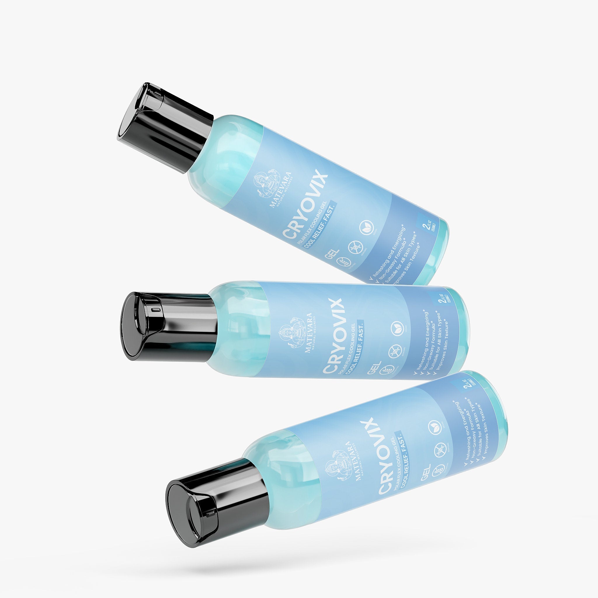 Cryovix Polar Flex Cooling Gel | Post-Workout Topical Massage Gel | 2 oz