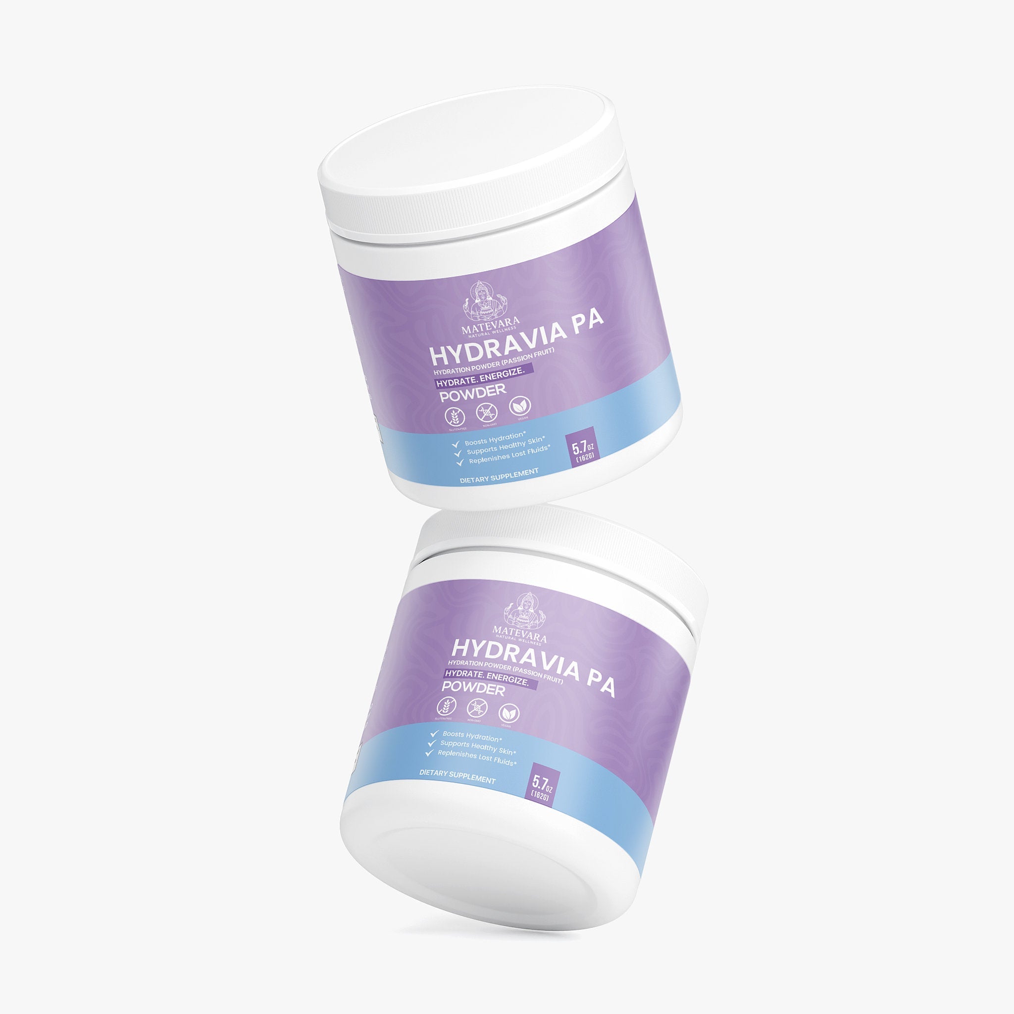 Hydravia Pa Hydration Powder Passion Fruit | Energy Drink Mix | 5.71 oz