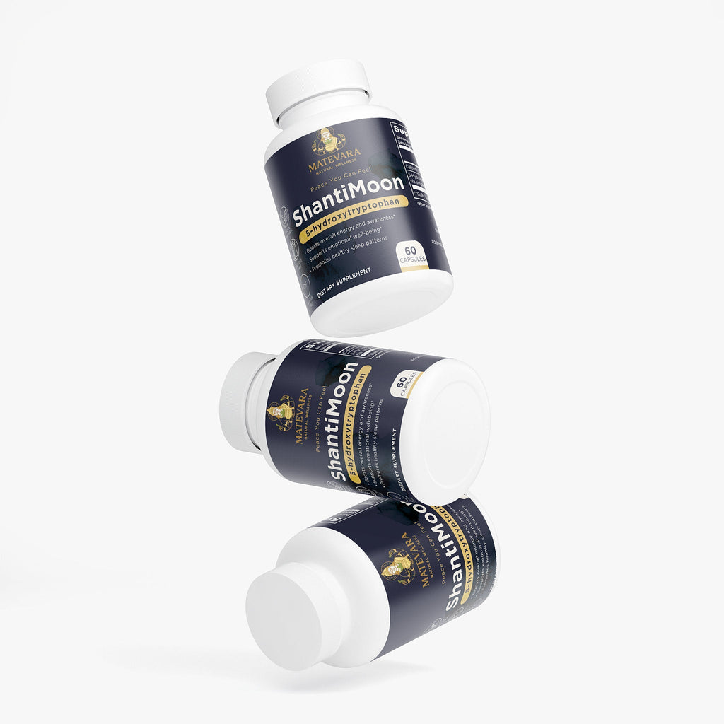 ShantiMoon 5-HTP | Serotonin Support Capsules | 60 Count