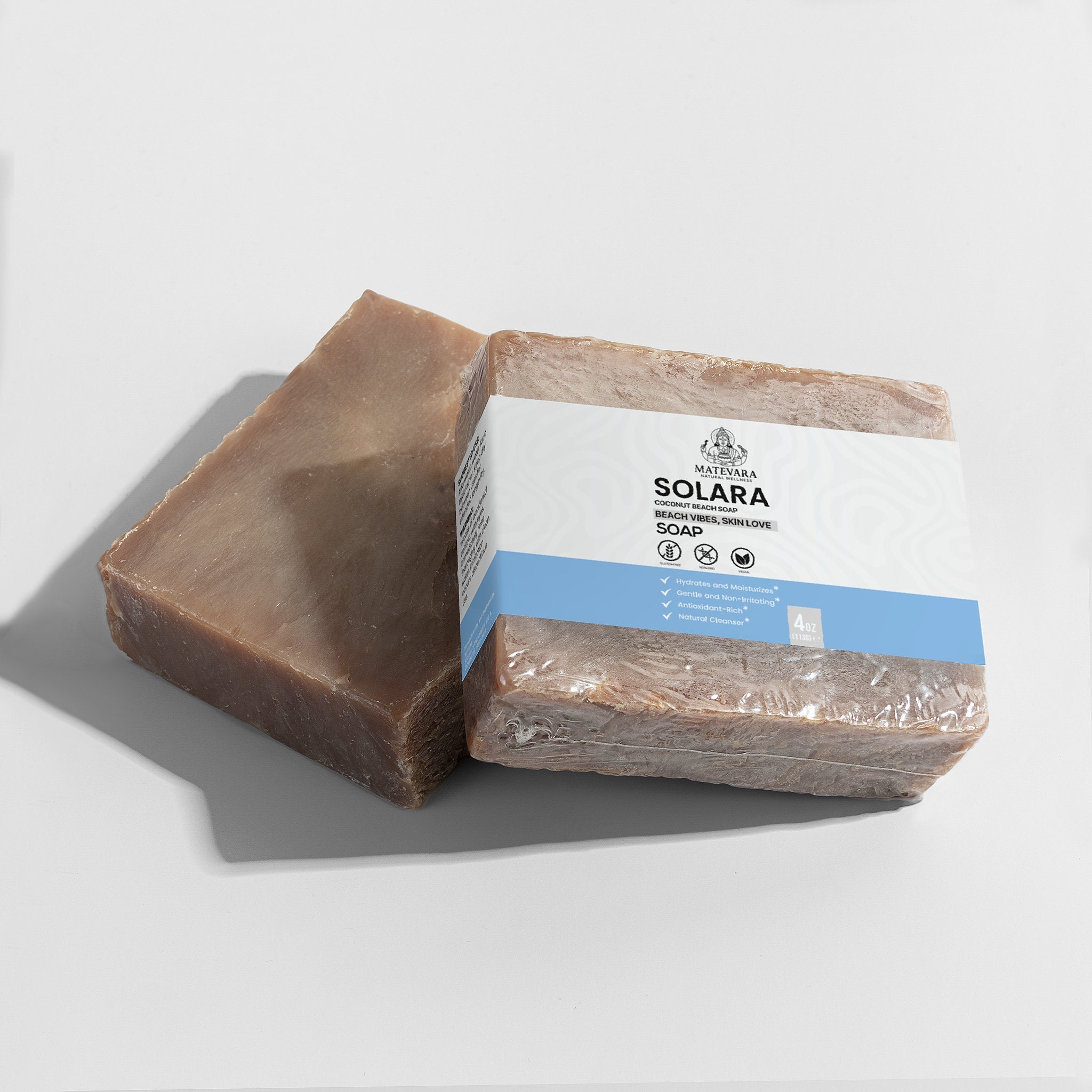 Solara Coconut Beach Soap | Moisturizing Bar Soap | 4 oz