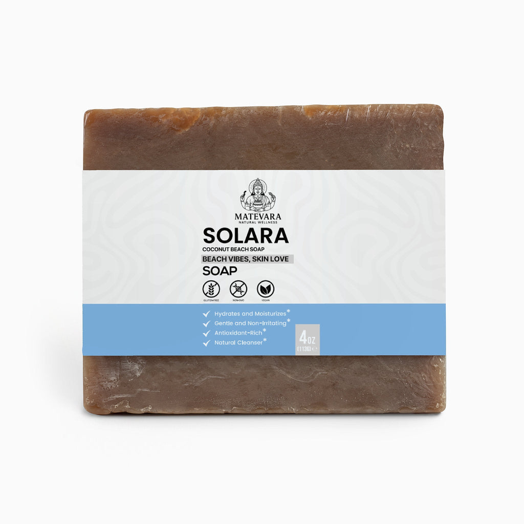 Solara Coconut Beach Soap | Moisturizing Bar Soap | 4 oz